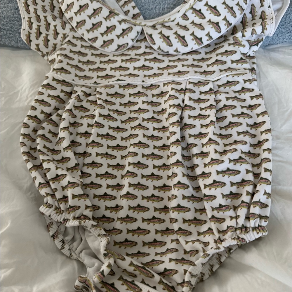Fish Print Kids Bodysuit